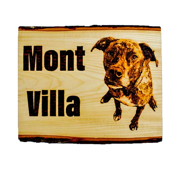 Custom Dog Portrait Door Sign