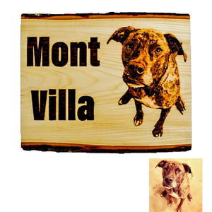 Custom Dog Portrait Door Sign