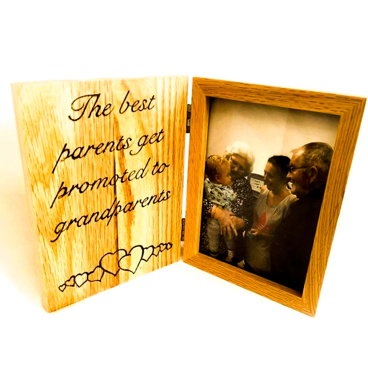 Custom Quote Oak Book Frame 7” by 5”