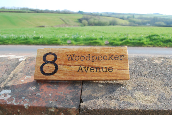 Custom Oak Plaque